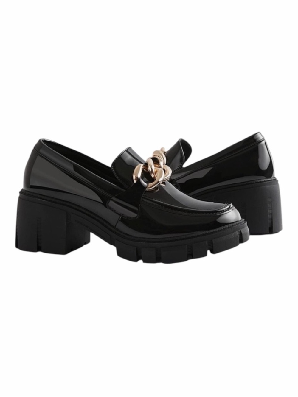 Tinstree Platform Patent Leather Loafers